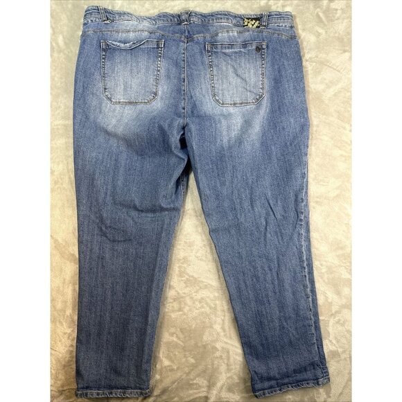 Women’s Democracy Denim Jeans Flex-Ellent Medium Wash Straight Plus Size 24W - Picture 9 of 13